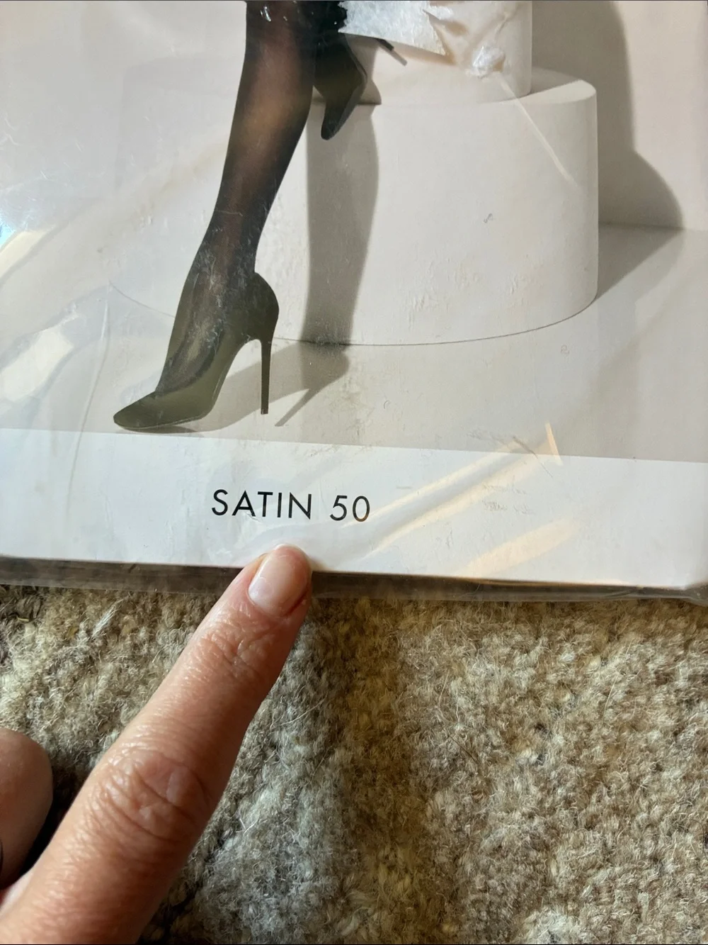 Wolford Women’s Satin 50 Tights Size S New